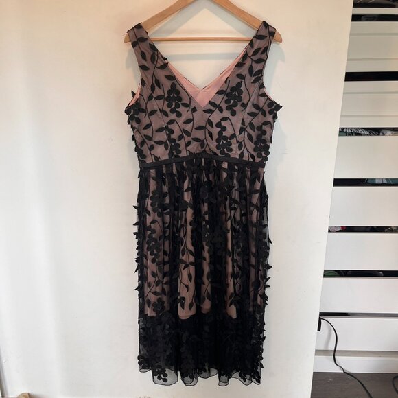 RW&Co Formal Dress with 3D Floral Lace - Picture 2 of 7